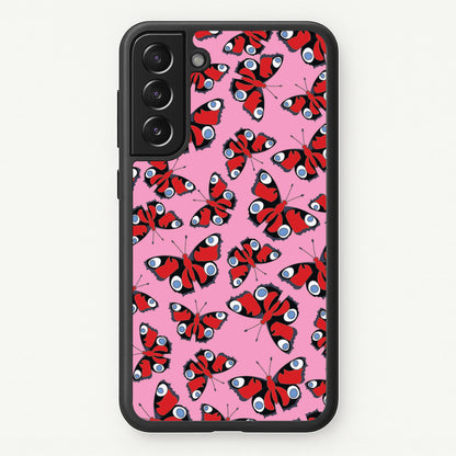 Red Butterfly - Butterfly Patterns  - Butterfly Patterns Phone Case for Galaxy S22 Plus