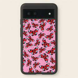 Red Butterfly - Butterfly Patterns  - Butterfly Patterns Phone Case for Google Pixel 6a