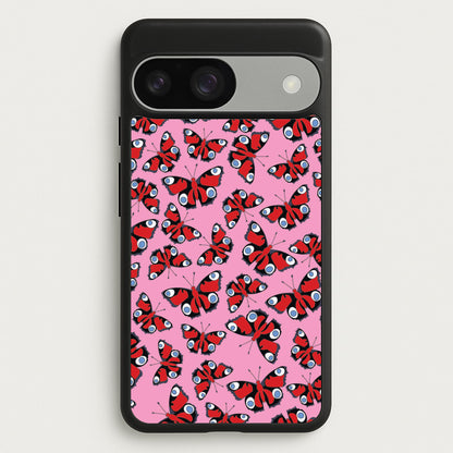 Red Butterfly - Butterfly Patterns  - Butterfly Patterns Phone Case for Google Pixel 9 / 9 Pro