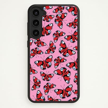 Red Butterfly - Butterfly Patterns  - Butterfly Patterns Phone Case for Galaxy S23 Plus