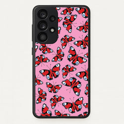 Red Butterfly - Butterfly Patterns  - Butterfly Patterns Phone Case for Galaxy A53