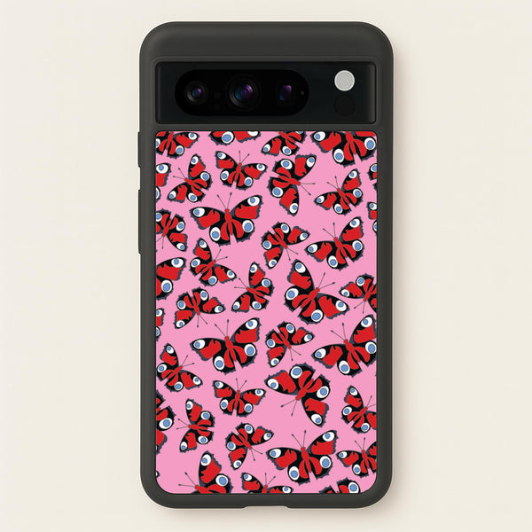 Red Butterfly - Butterfly Patterns  - Butterfly Patterns Phone Case for Google Pixel 8 Pro