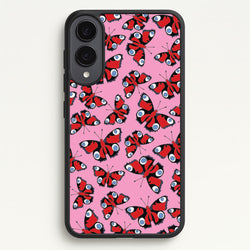 Red Butterfly - Butterfly Patterns  - Butterfly Patterns Phone Case for Galaxy S25 Edge
