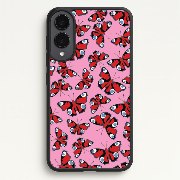 Red Butterfly - Butterfly Patterns  - Butterfly Patterns Phone Case for Galaxy S25 Edge
