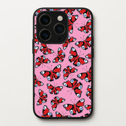 Red Butterfly - Butterfly Patterns  - Butterfly Patterns Phone Case for iPhone 14 Pro