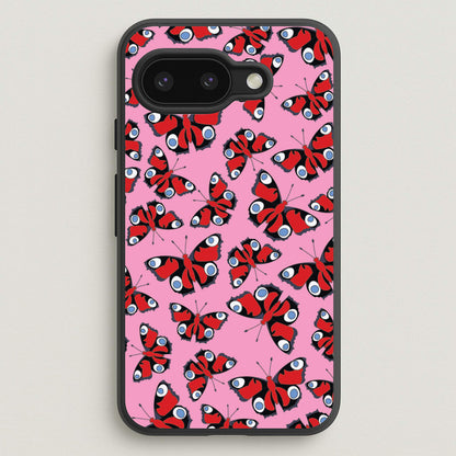 Red Butterfly - Butterfly Patterns  - Butterfly Patterns Phone Case for Google Pixel 9a