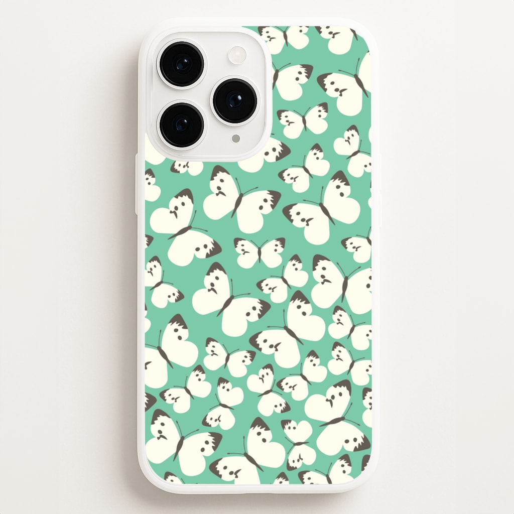 White Butterfly - Butterfly Patterns Phone Case