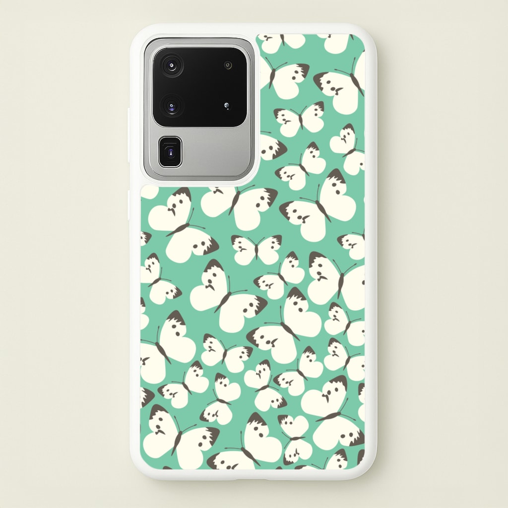 White Butterfly - Butterfly Patterns  - Butterfly Patterns Phone Case for Galaxy S20 Ultra