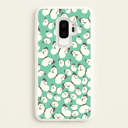 White Butterfly - Butterfly Patterns  - Butterfly Patterns Phone Case for Galaxy S9 Plus