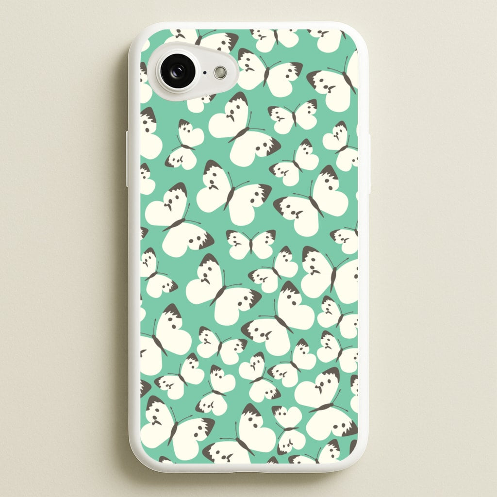 White Butterfly - Butterfly Patterns  - Butterfly Patterns Phone Case for iPhone 16e