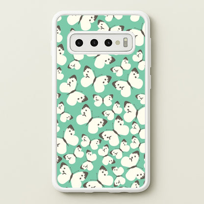 White Butterfly - Butterfly Patterns  - Butterfly Patterns Phone Case for Galaxy S10 Plus