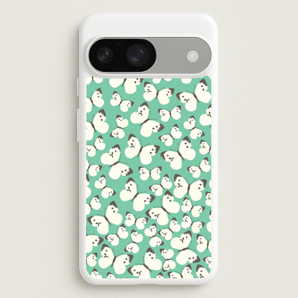 White Butterfly - Butterfly Patterns  - Butterfly Patterns Phone Case for Google Pixel 9 / 9 Pro