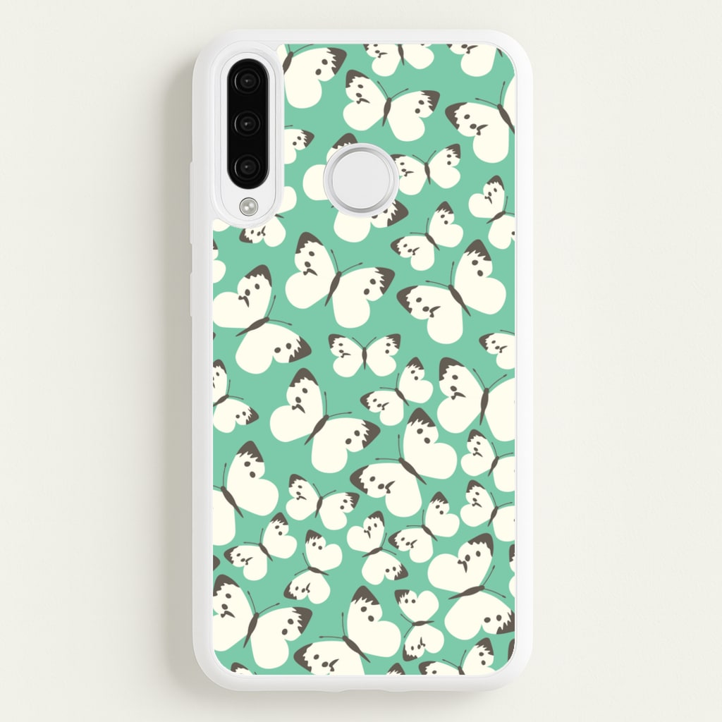 White Butterfly - Butterfly Patterns  - Butterfly Patterns Phone Case for Huawei P30 Pro