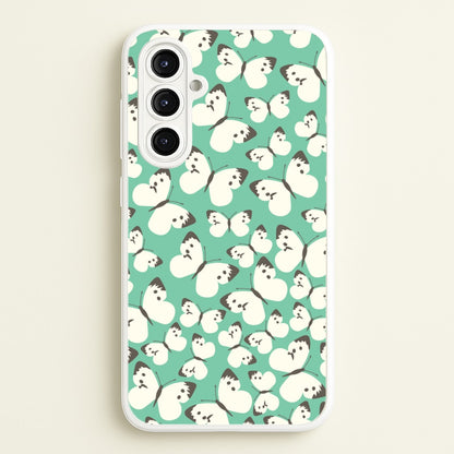 White Butterfly - Butterfly Patterns  - Butterfly Patterns Phone Case for Galaxy A16