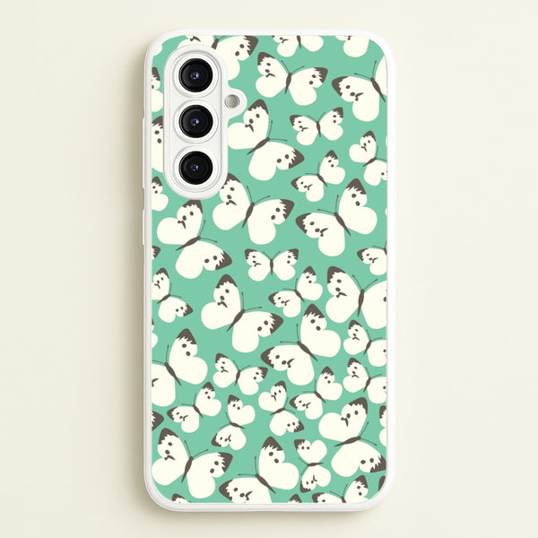White Butterfly - Butterfly Patterns  - Butterfly Patterns Phone Case for Galaxy A16