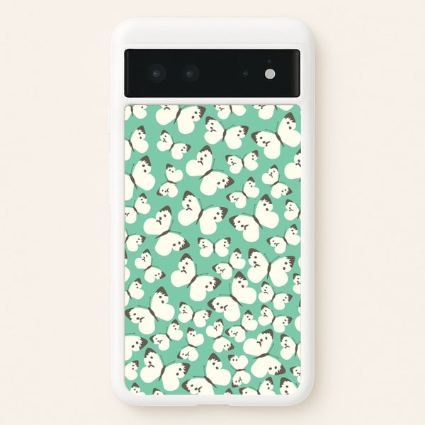 White Butterfly - Butterfly Patterns  - Butterfly Patterns Phone Case for Google Pixel 6