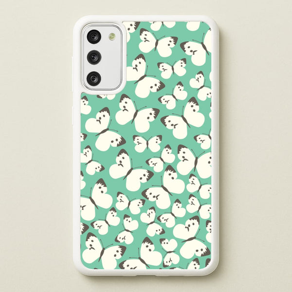 White Butterfly - Butterfly Patterns  - Butterfly Patterns Phone Case for Galaxy S20FE