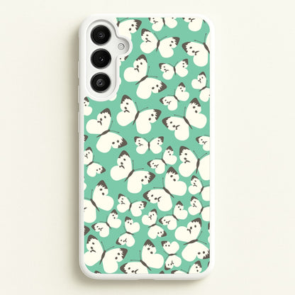 White Butterfly - Butterfly Patterns  - Butterfly Patterns Phone Case for Galaxy A34