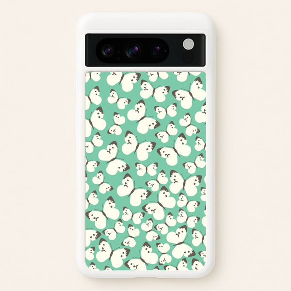 White Butterfly - Butterfly Patterns  - Butterfly Patterns Phone Case for Google Pixel 8 Pro