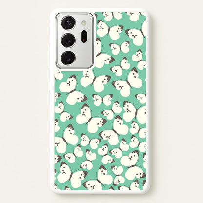 White Butterfly - Butterfly Patterns  - Butterfly Patterns Phone Case for Galaxy Note 20 Ultra