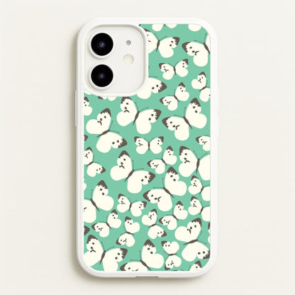 White Butterfly - Butterfly Patterns  - Butterfly Patterns Phone Case for iPhone 12 / 12 Pro