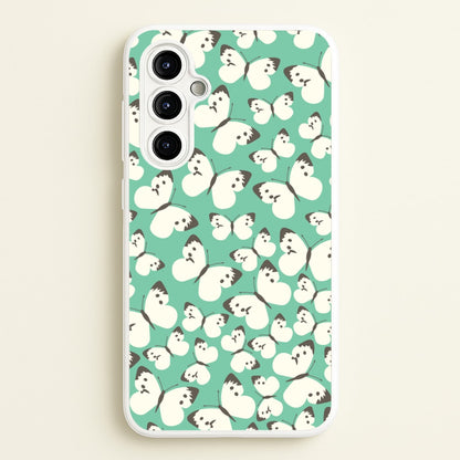 White Butterfly - Butterfly Patterns  - Butterfly Patterns Phone Case for Galaxy A54