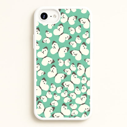 White Butterfly - Butterfly Patterns  - Butterfly Patterns Phone Case for iPhone 6 / 7 / 8 / SE