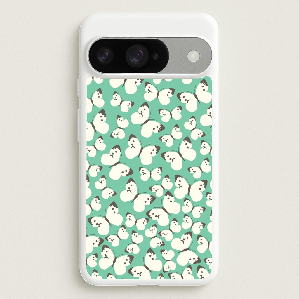 White Butterfly - Butterfly Patterns Phone Case for Google Pixel 10 / 10 Pro