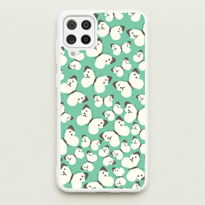 White Butterfly - Butterfly Patterns  - Butterfly Patterns Phone Case for Galaxy A12