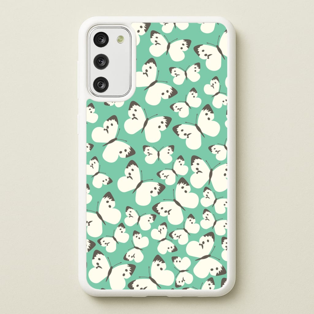 White Butterfly - Butterfly Patterns  - Butterfly Patterns Phone Case for Galaxy S20