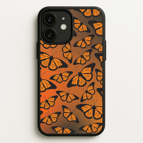 Orange Gradient Butterfly - Butterfly Patterns  - Butterfly Patterns Phone Case for iPhone 11