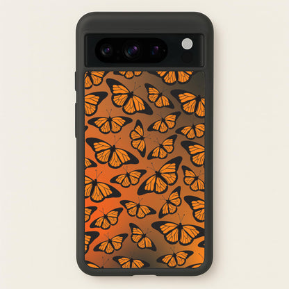 Orange Gradient Butterfly - Butterfly Patterns  - Butterfly Patterns Phone Case for Google Pixel 8 Pro