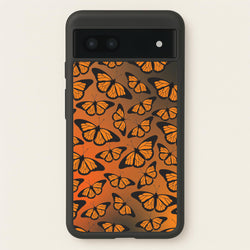 Orange Gradient Butterfly - Butterfly Patterns  - Butterfly Patterns Phone Case for Google Pixel 6a