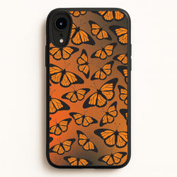 Orange Gradient Butterfly - Butterfly Patterns  - Butterfly Patterns Phone Case for iPhone XR