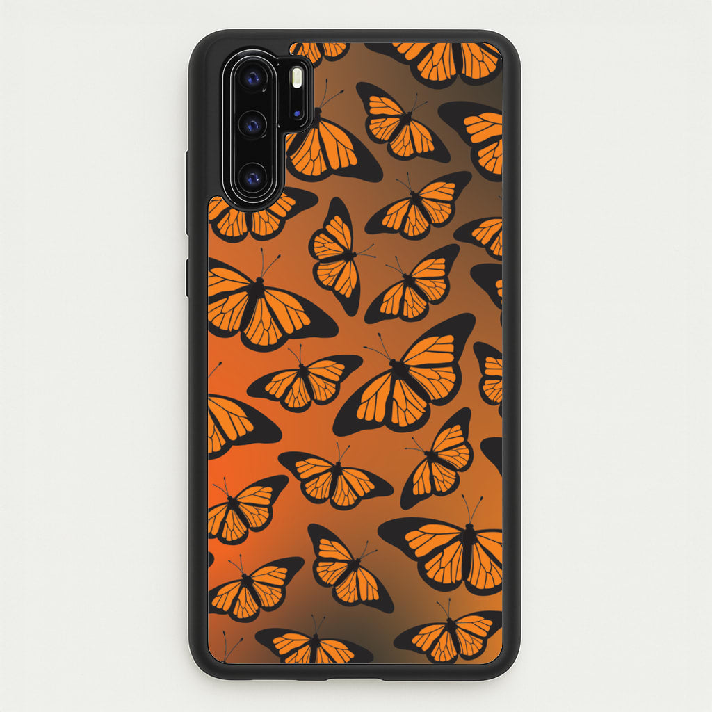 Orange Gradient Butterfly - Butterfly Patterns  - Butterfly Patterns Phone Case for Huawei P30 Pro
