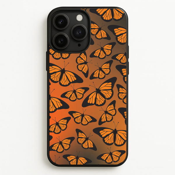 Orange Gradient Butterfly - Butterfly Patterns  - Butterfly Patterns Phone Case for iPhone 11 Pro Max