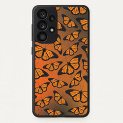 Orange Gradient Butterfly - Butterfly Patterns  - Butterfly Patterns Phone Case for Galaxy A53
