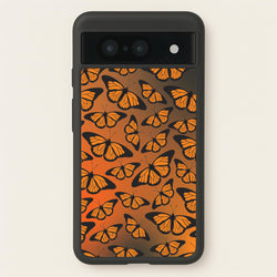 Orange Gradient Butterfly - Butterfly Patterns  - Butterfly Patterns Phone Case for Google Pixel 8