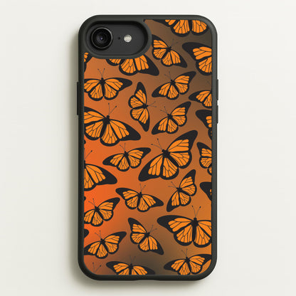 Orange Gradient Butterfly - Butterfly Patterns  - Butterfly Patterns Phone Case for iPhone 6 Plus / 7 Plus / 8 Plus