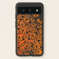 Orange Gradient Butterfly - Butterfly Patterns  - Butterfly Patterns Phone Case for Google Pixel 8a