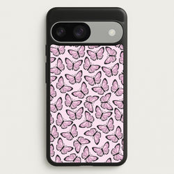 Pink And Black Butterfly - Butterfly Patterns  - Butterfly Patterns Phone Case for Google Pixel 9 / 9 Pro