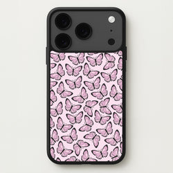 Pink And Black Butterfly - Butterfly Patterns Phone Case for iPhone 17 Pro Max