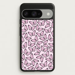 Pink And Black Butterfly - Butterfly Patterns Phone Case for Google Pixel 10 / 10 Pro