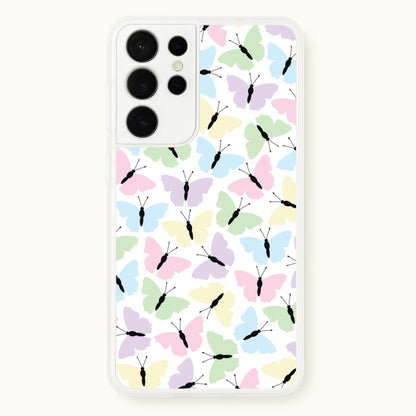 Multi Coloured Butterfly - Butterfly Patterns  - Butterfly Patterns Phone Case for Galaxy S21 Ultra