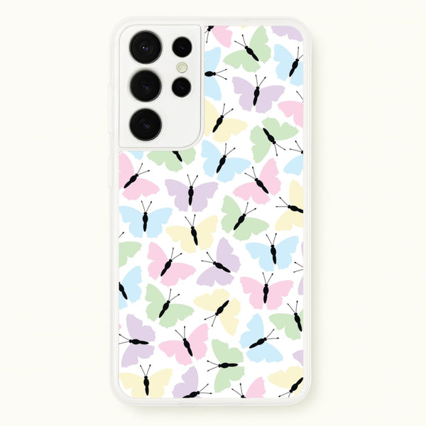 Multi Coloured Butterfly - Butterfly Patterns  - Butterfly Patterns Phone Case for Galaxy S21 Ultra
