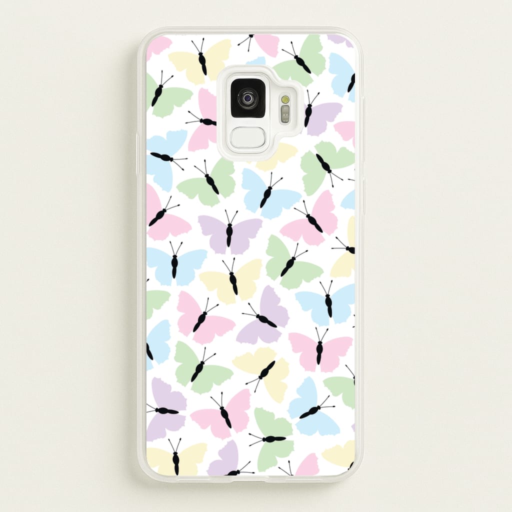 Multi Coloured Butterfly - Butterfly Patterns  - Butterfly Patterns Phone Case for Galaxy S9