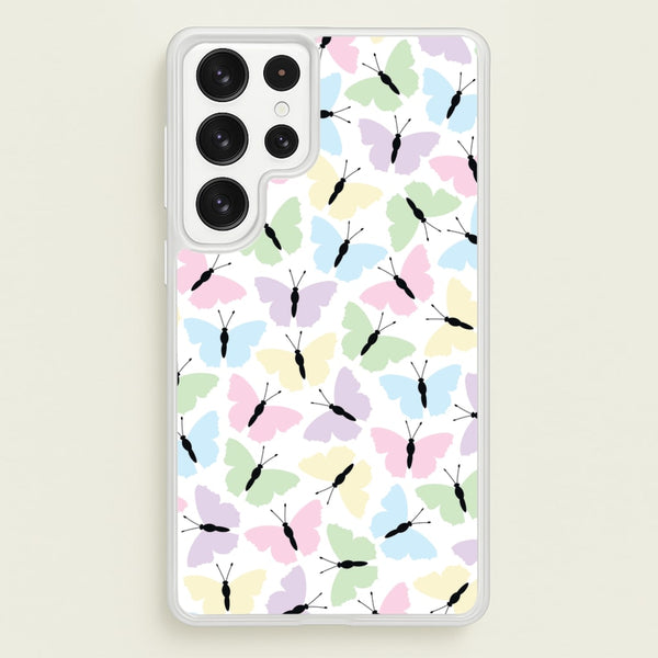 Multi Coloured Butterfly - Butterfly Patterns  - Butterfly Patterns Phone Case for Galaxy S22 Ultra