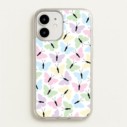 Multi Coloured Butterfly - Butterfly Patterns  - Butterfly Patterns Phone Case for iPhone 12 / 12 Pro