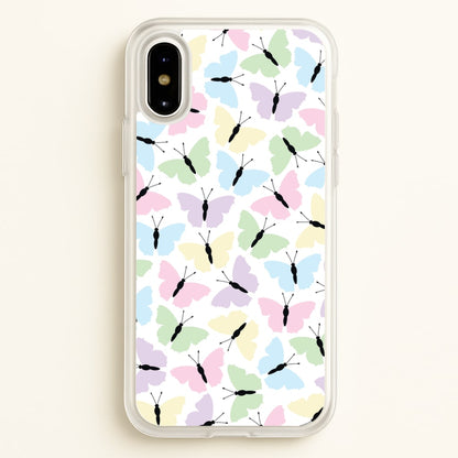 Multi Coloured Butterfly - Butterfly Patterns  - Butterfly Patterns Phone Case for iPhone X / XS