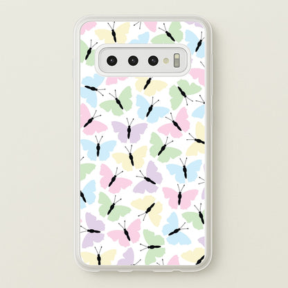 Multi Coloured Butterfly - Butterfly Patterns  - Butterfly Patterns Phone Case for Galaxy S10 Plus